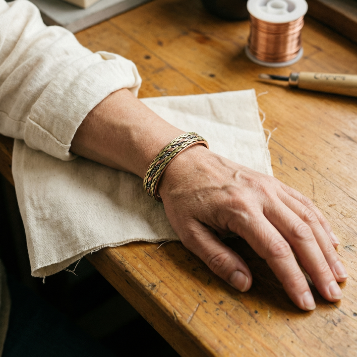 Woven Copper Bracelet