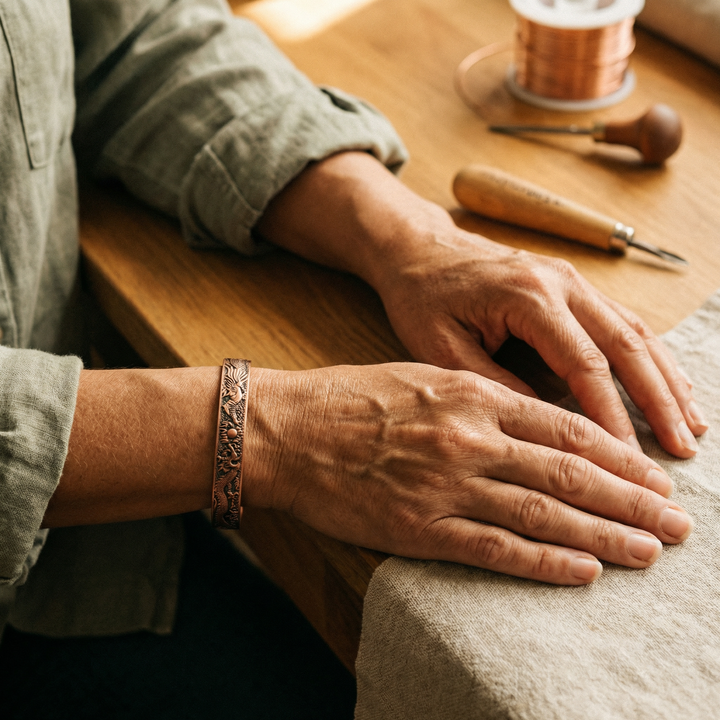 Copper Bracelet from Clay