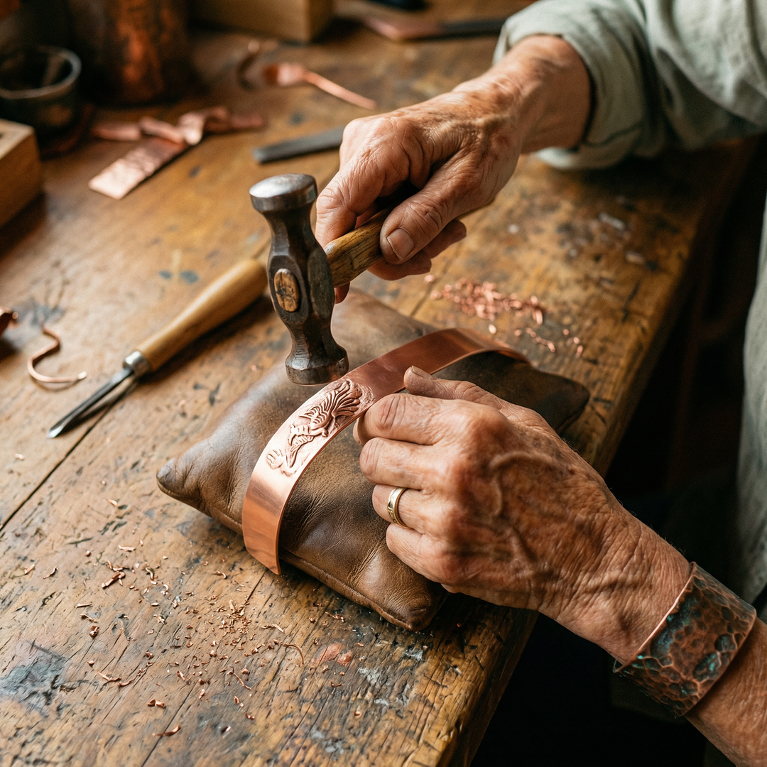 Copper Bracelet from Clay