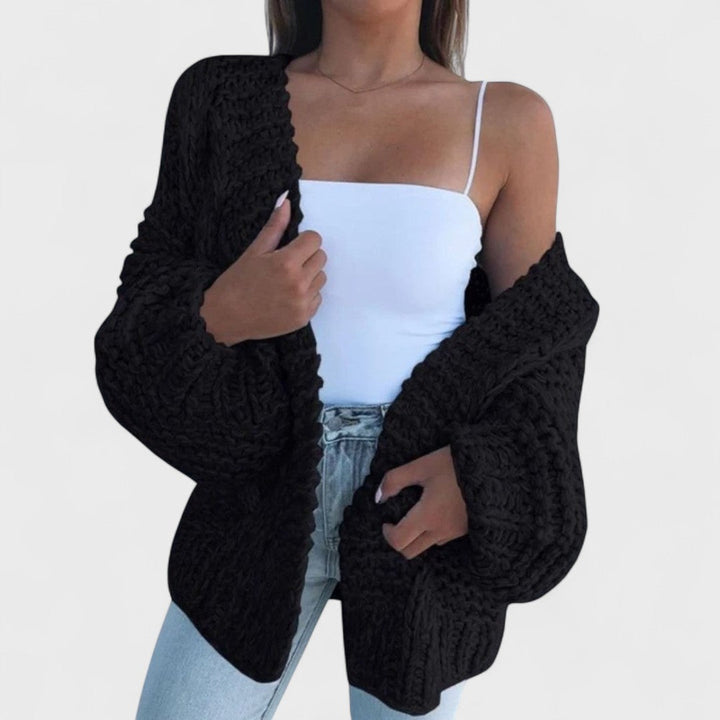 Eleanor - Relaxed cardigan in thick yarn